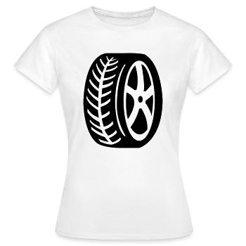 reifen - Frauen T-Shirt - Weiß - Vorne - AI Model Female 172 dark (172cm)