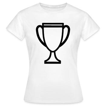 trophée - T-shirt Femme - blanc - Devant - AI Model Female 172 dark (172cm)