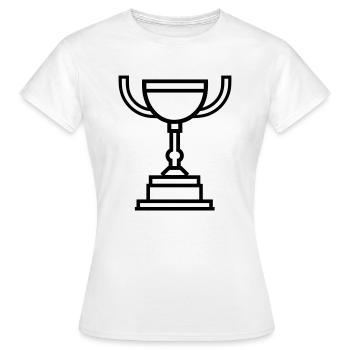 trophée - T-shirt Femme - blanc - Devant - AI Model Female 172 dark (172cm)