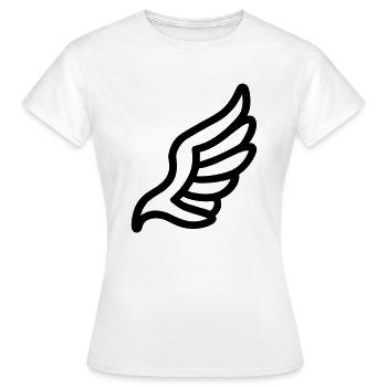 Ailes d'ange - T-shirt Femme - blanc - Devant - AI Model Female 172 dark (172cm)