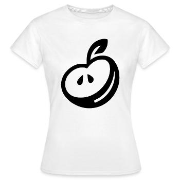 Apfel - Frauen T-Shirt - Weiß - Vorne - AI Model Female 172 dark (172cm)