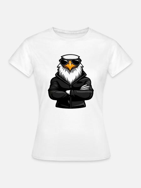 Adler Eagle Comic - Frauen T-Shirt - Weiß