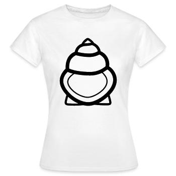 Shell - Women's T-Shirt - white - Front - AI Model Female 172 dark (172cm)