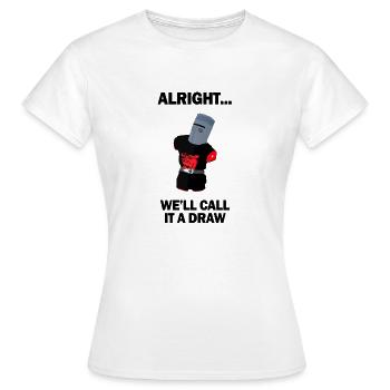 Le chevalier noir - T-shirt Femme - blanc - Devant - AI Model Female 172 dark (172cm)