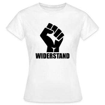 Widerstand - Frauen T-Shirt - Weiß - Vorne - AI Model Female 172 dark (172cm)