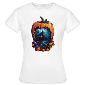 Happy Halloween! - Frauen T-Shirt - Weiß - Vorne - AI Model Female 172 dark (172cm)