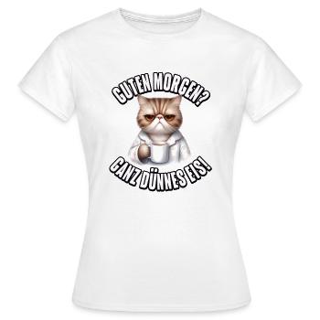 Bonjour? Glace très mince - T-shirt Femme - blanc - Devant - AI Model Female 172 dark (172cm)