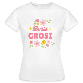 Bests Grosi – Geschenk für die beste Oma Schweiz - Frauen T-Shirt - Weiß - Vorne - AI Model Female 172 dark (172cm)
