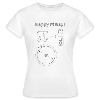 Mathe Pi Day - T-shirt Femme - blanc - Devant - AI Model Female 172 dark (172cm)