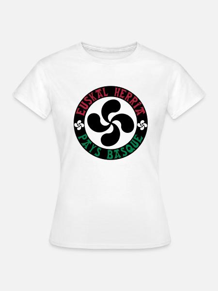 euskal herria - pays basque 18 - T-shirt Femme - blanc