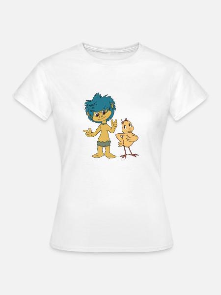 Plumps & Küken - Frauen T-Shirt - Weiß