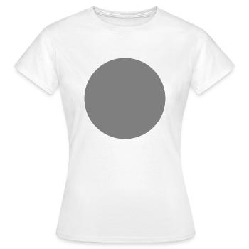 Kreis grau - Frauen T-Shirt - Weiß - Vorne - AI Model Female 172 dark (172cm)