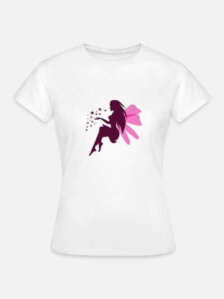 violet fairy 2 - Frauen T-Shirt - Weiß