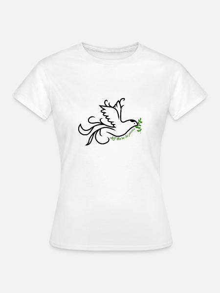 Friedenstaube - Frauen T-Shirt - Weiß