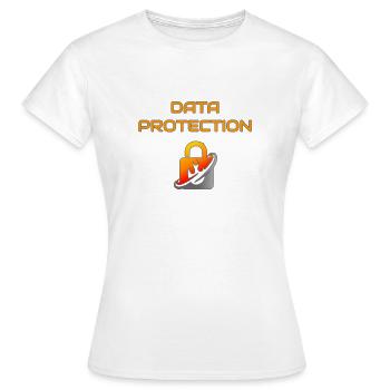 Data integrity - Women's T-Shirt - white - Front - AI Model Female 172 dark (172cm)