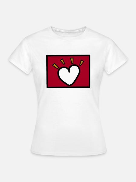 Lieben ist dringend - Frauen T-Shirt - Weiß