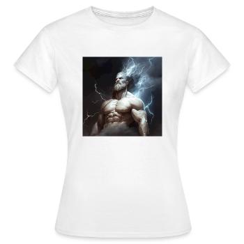 Zeus - Frauen T-Shirt - Weiß - Vorne - AI Model Female 172 dark (172cm)