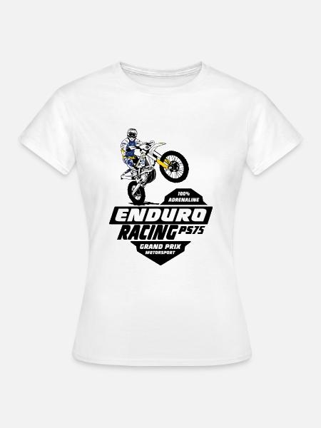Enduro Offroad - Frauen T-Shirt - Weiß