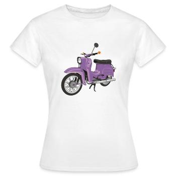 Avalez dans le lilas - T-shirt Femme - blanc - Devant - AI Model Female 172 dark (172cm)