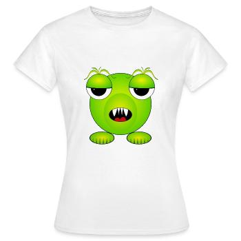 Monster - Monster - Alien - Women's T-Shirt - white - Front - AI Model Female 172 dark (172cm)