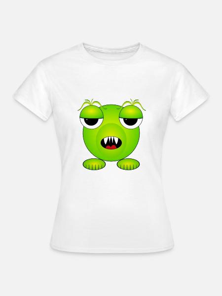 Minimonster - Monster - Alien - Frauen T-Shirt - Weiß