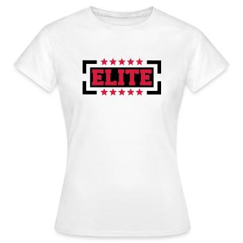 Elite Logo - Frauen T-Shirt - Weiß - Vorne - AI Model Female 172 dark (172cm)