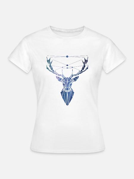 Hirsch - Frauen T-Shirt - Weiß