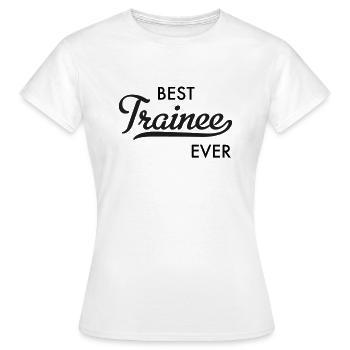 Trainee - Frauen T-Shirt - Weiß - Vorne - AI Model Female 172 dark (172cm)