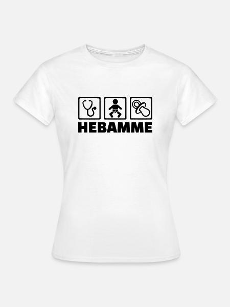 Hebamme - Frauen T-Shirt - Weiß
