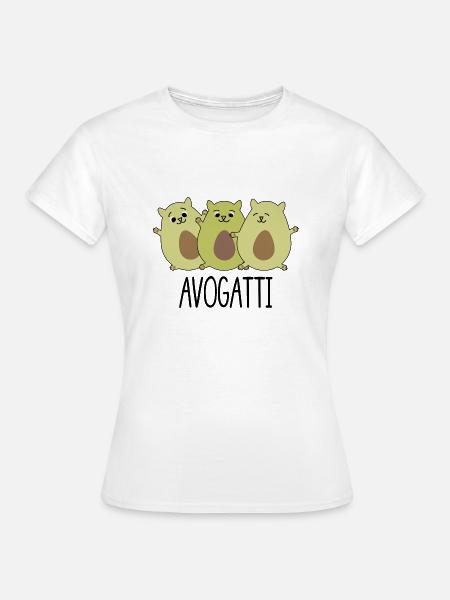 Acogatti versus Avocados - Frauen T-Shirt - Weiß