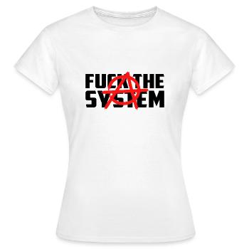 Symbole de punker punk athée anarchiste anarchiste - T-shirt Femme - blanc - Devant - AI Model Female 172 dark (172cm)