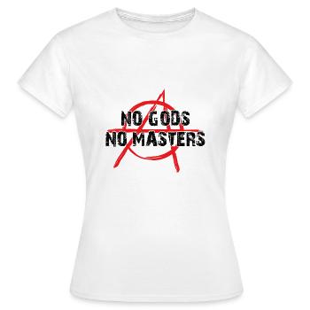 Anarchie Anarchist Punker Punk Atheist Atheismus - Frauen T-Shirt - Weiß - Vorne - AI Model Female 172 dark (172cm)