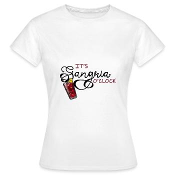 Sangria Cocktail Happy Hour Alcool - T-shirt Femme - blanc - Devant - AI Model Female 172 dark (172cm)