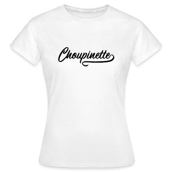 Choupinette vintage - T-shirt Femme - blanc - Devant - AI Model Female 172 dark (172cm)