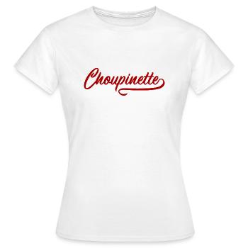 Choupinette vintage - T-shirt Femme - blanc - Devant - AI Model Female 172 dark (172cm)