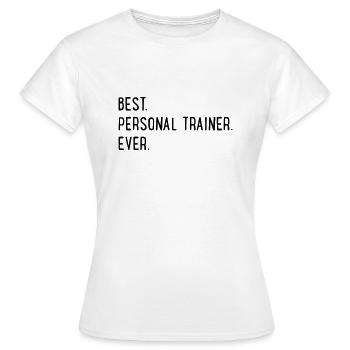 Personal Trainer - Women's T-Shirt - white - Front - AI Model Female 172 dark (172cm)