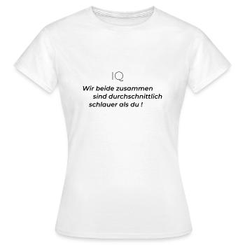 Zusammen durchschnittlich - Frauen T-Shirt - Weiß - Vorne - AI Model Female 172 dark (172cm)