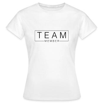 Membres de l’équipe - T-shirt Femme - blanc - Devant - AI Model Female 172 dark (172cm)