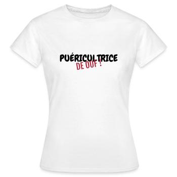 Nursery Nurse Kinderpflegerin Puéricultrice Baby - Women's T-Shirt - white - Front - AI Model Female 172 dark (172cm)