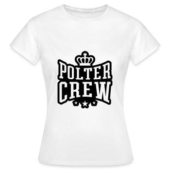 Polter Crew Fiançailles Mariage - T-shirt Femme - blanc - Devant - AI Model Female 172 dark (172cm)