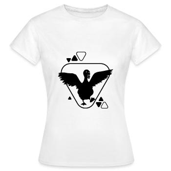 Cygne - Oiseau Nature Conservation Amoureux des animaux - T-shirt Femme - blanc - Devant - AI Model Female 172 dark (172cm)