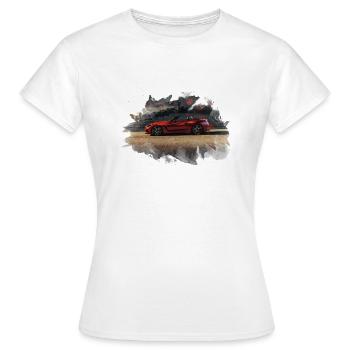 Z4 Roadster Cabrio Paint Art - Women's T-Shirt - white - Front - AI Model Female 172 dark (172cm)