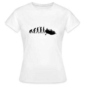 Rafting - Frauen T-Shirt - Weiß - Vorne - AI Model Female 172 dark (172cm)