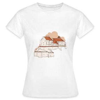 Burghausen - Bavière - T-shirt Femme - blanc - Devant - AI Model Female 172 dark (172cm)