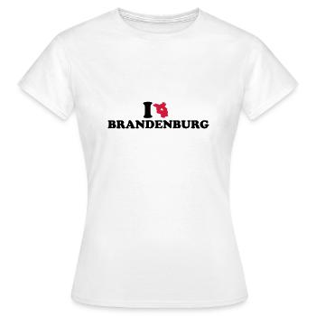 Brandenburg - Frauen T-Shirt - Weiß - Vorne - AI Model Female 172 dark (172cm)