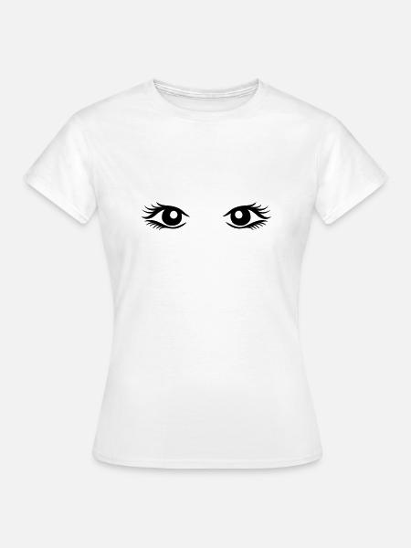 Augen - Frauen T-Shirt - Weiß
