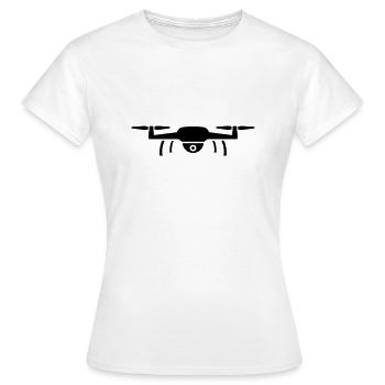 Drohne - Frauen T-Shirt - Weiß - Vorne - AI Model Female 172 dark (172cm)