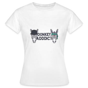 Maman âne - T-shirt Femme - blanc - Devant - AI Model Female 172 dark (172cm)