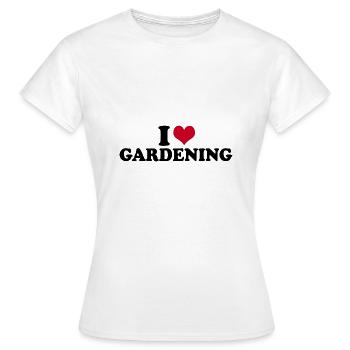 J’aime jardiner jardinier jardinage - T-shirt Femme - blanc - Devant - AI Model Female 172 dark (172cm)