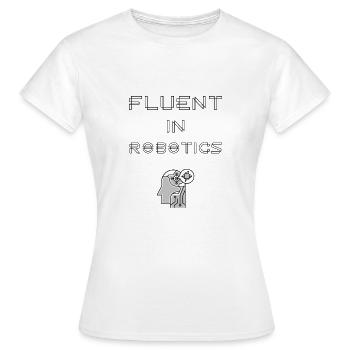 Maîtrise du langage de programmation robotique - T-shirt Femme - blanc - Devant - AI Model Female 172 dark (172cm)